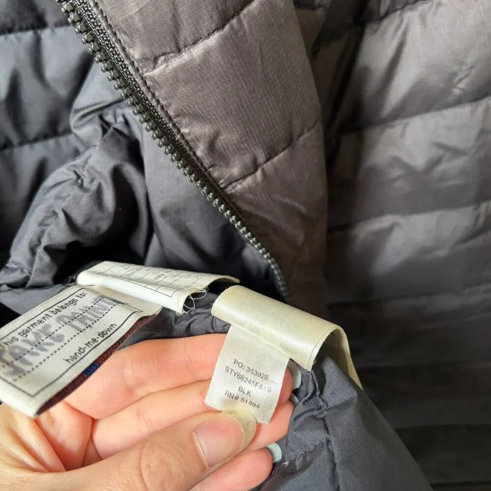 Patagonia Black Down Puffer Jacket Kids Medium 10